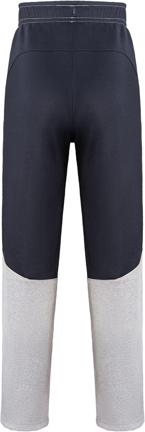 imageLittle Donkey Andy Boys Sweatpants Moisture Wicking Kids Sport Pants Active Patchwork Fabric Joggers614Light Gray