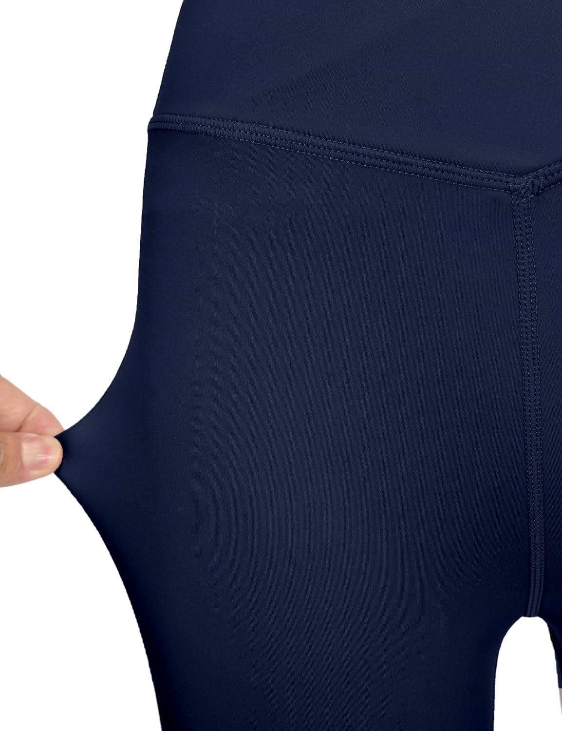 imageLittle Donkey Andy Girls Flare Leggings Cross Yoga Pants Athletic Casual Length PantsDark Blue