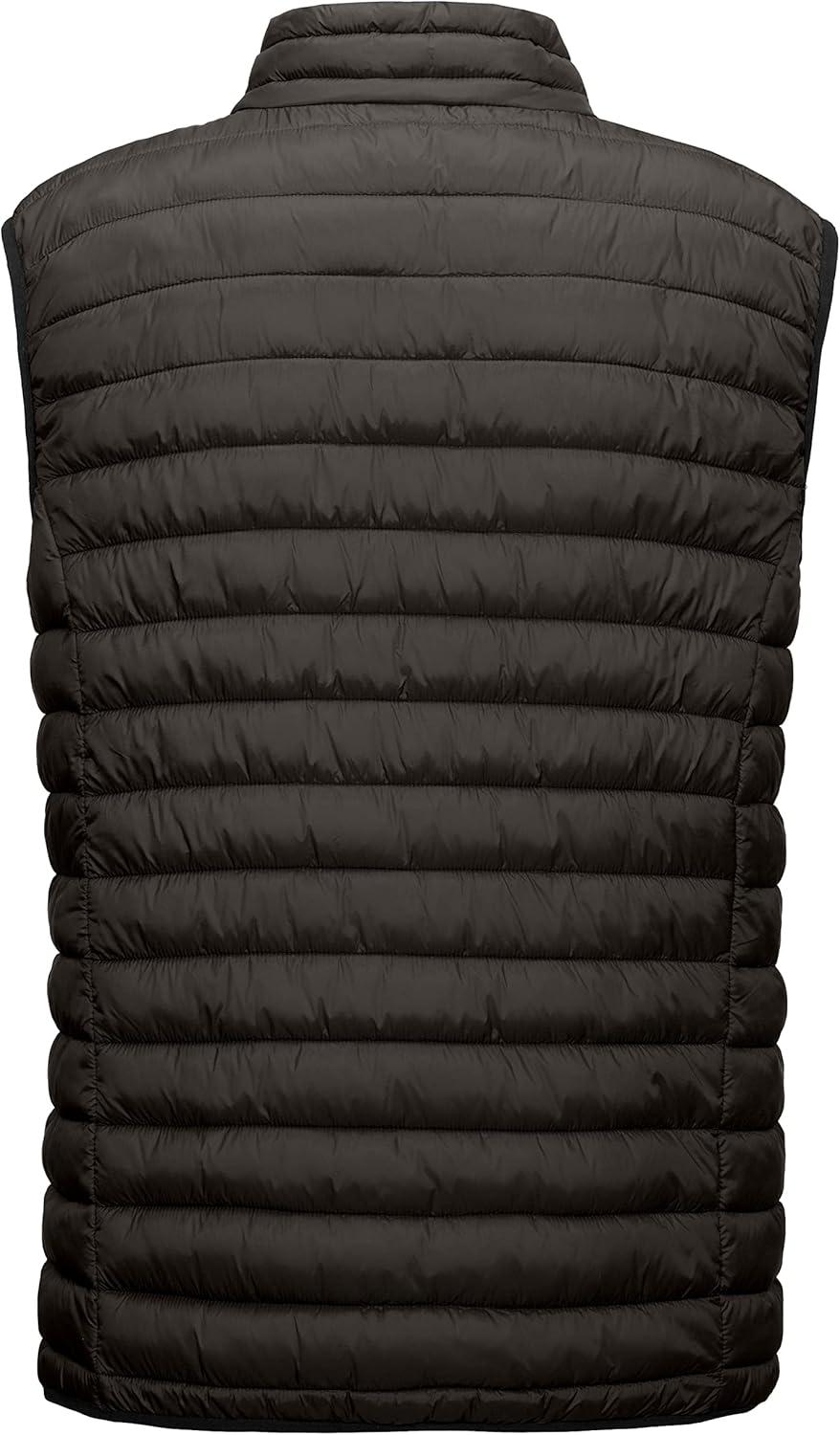 imageLittle Donkey Andy Mens Lightweight Warm Puffer Vest Outdoor Sleeveless Jacket for Golf Hiking Casual Travel3 Slate Brown