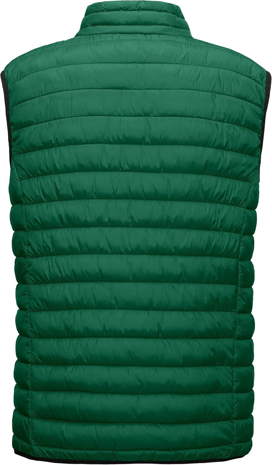 imageLittle Donkey Andy Mens Lightweight Warm Puffer Vest Outdoor Sleeveless Jacket for Golf Hiking Casual Travel7 Pine Green