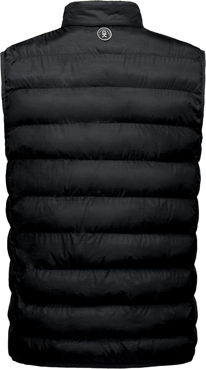 imageLittle Donkey Andy Mens Lightweight Warm Puffer Vest Thermal Golf Sleeveless Jacket for Outdoor Hiking Travel Casual1 Jet Black