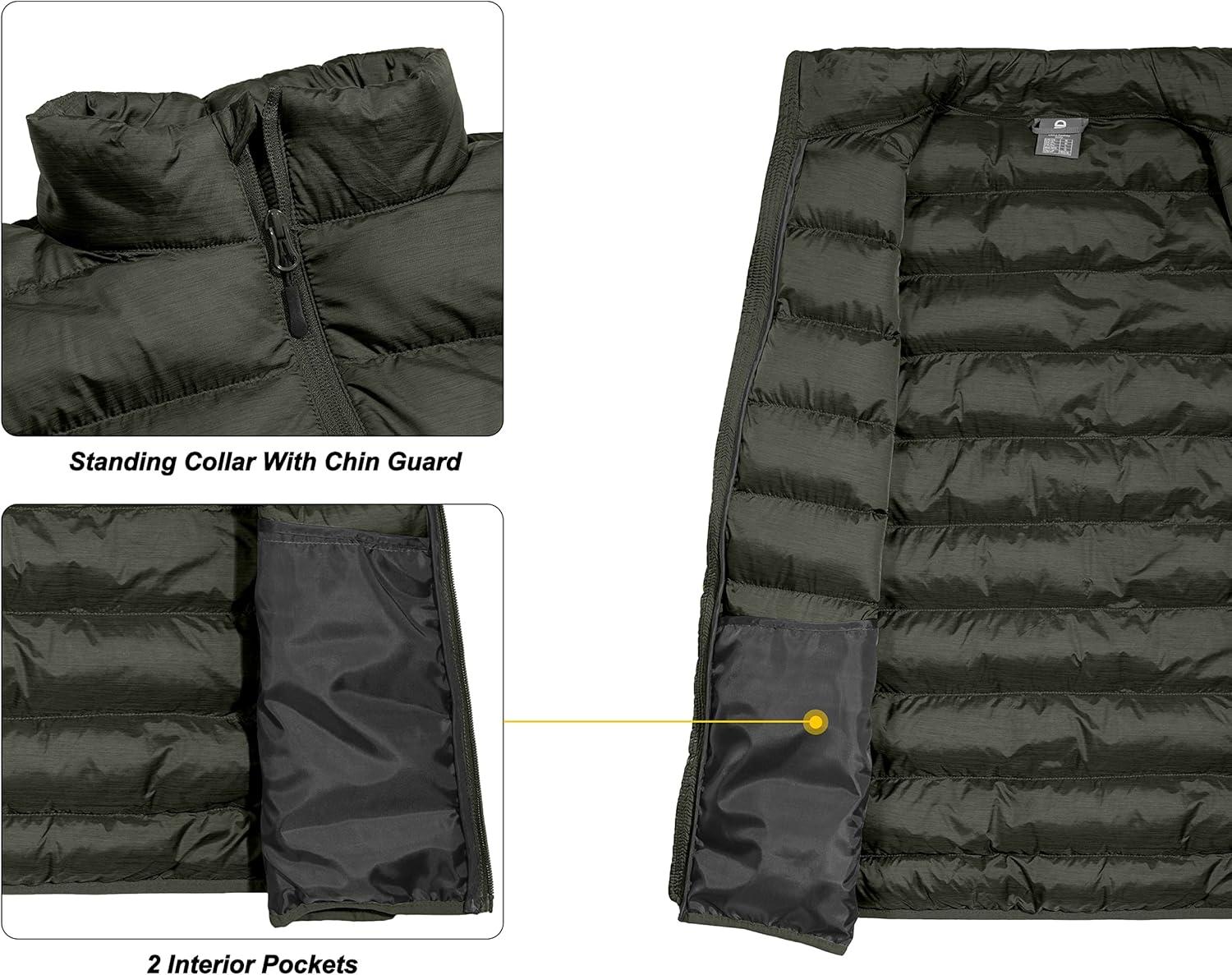 imageLittle Donkey Andy Mens Lightweight Warm Puffer Vest Thermal Golf Sleeveless Jacket for Outdoor Hiking Travel Casual5 Ivy Green