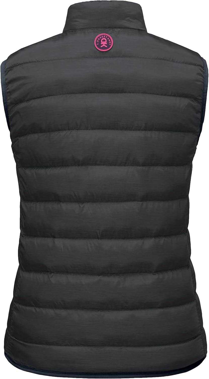 imageLittle Donkey Andy Womens Lightweight Puffer Vest Outerwear Winter Warm Sleeveless Jacket for Casual Travel Golf Hiking2 Charcoal Gray