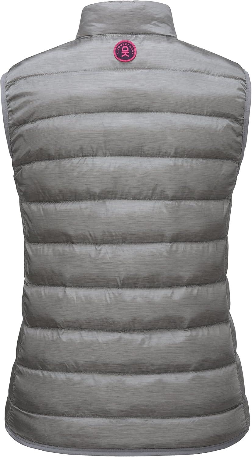 imageLittle Donkey Andy Womens Lightweight Puffer Vest Outerwear Winter Warm Sleeveless Jacket for Casual Travel Golf Hiking3 Light Gray