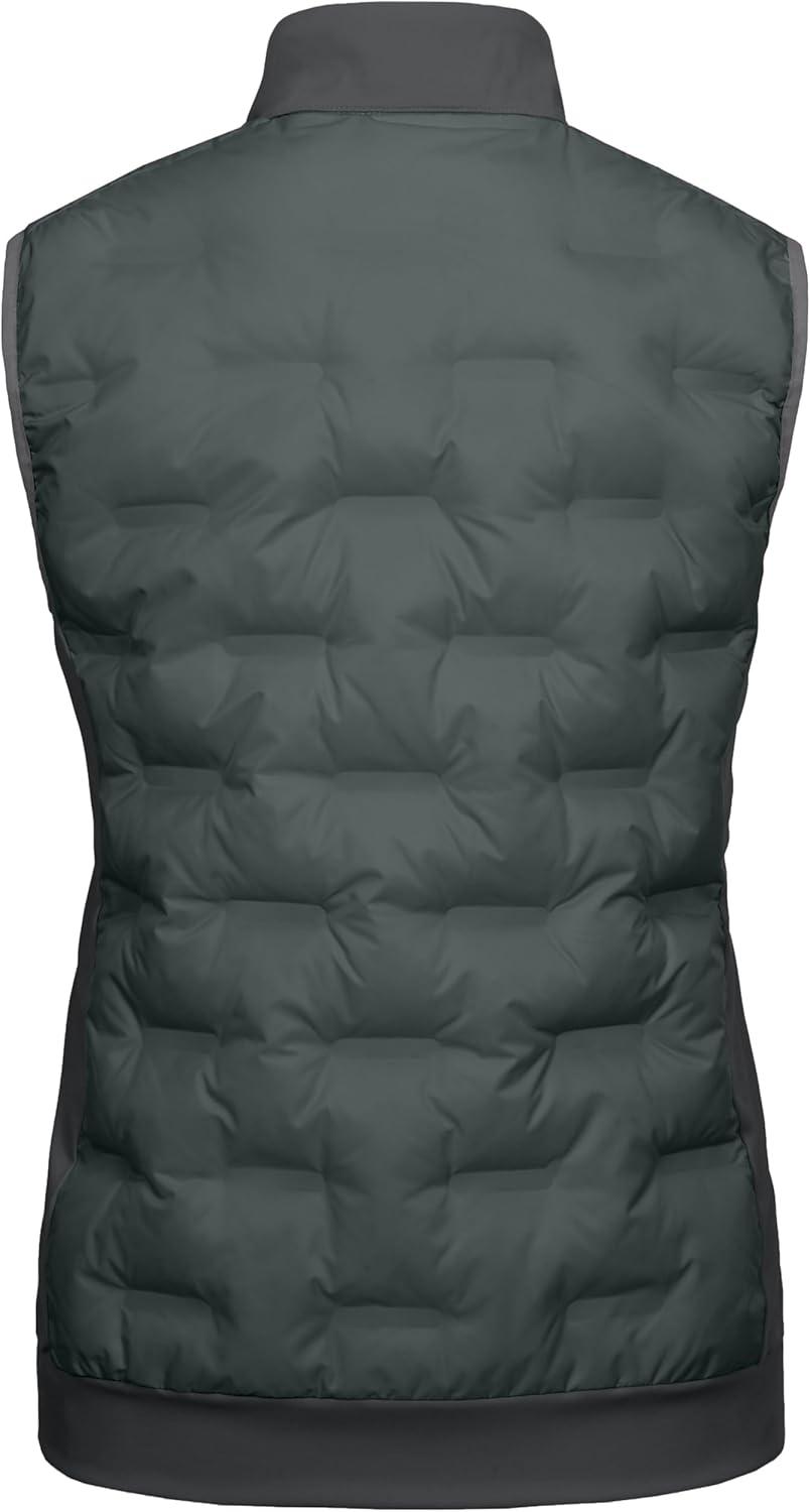 imageLittle Donkey Andy Womens Lightweight Puffer Vest Stand Collar HeatSealed Windproof Sleeveless Jacket with Hidden PocketsGrey