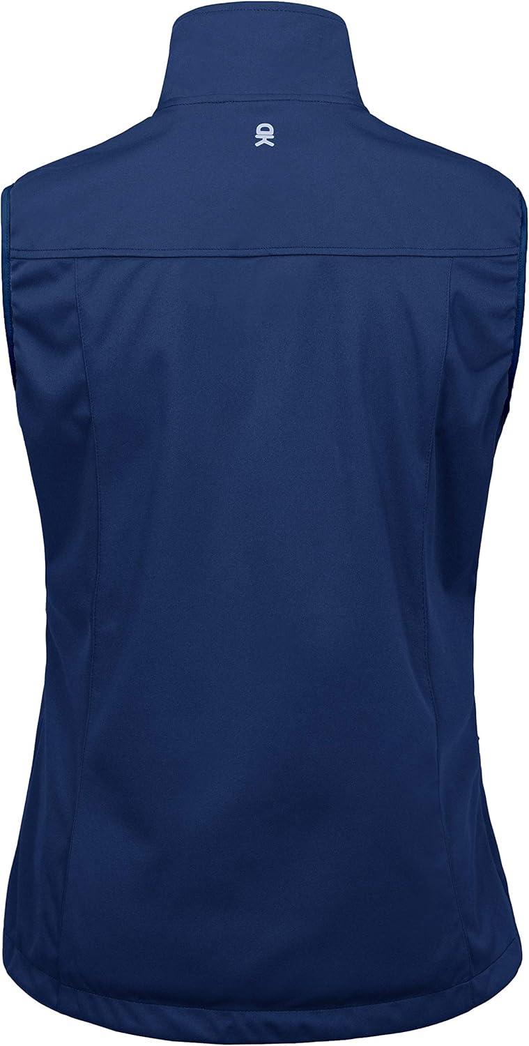 imageLittle Donkey Andy Womens Lightweight Softshell Vest Windproof Sleeveless Jacket for Running Hiking TravelBlue
