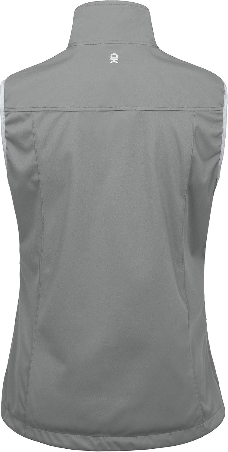imageLittle Donkey Andy Womens Lightweight Softshell Vest Windproof Sleeveless Jacket for Running Hiking TravelGray