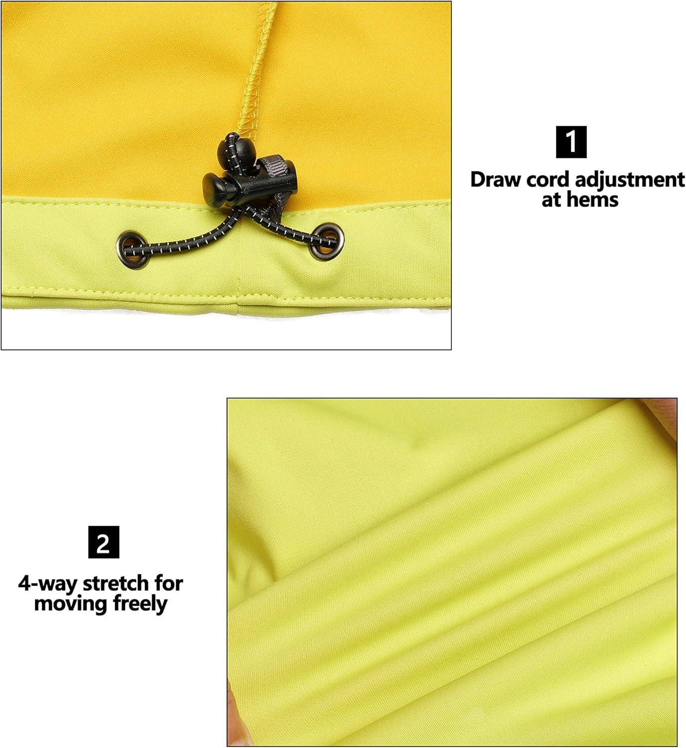 imageLittle Donkey Andy Womens Lightweight Softshell Vest Windproof Sleeveless Jacket for Running Hiking TravelLemon
