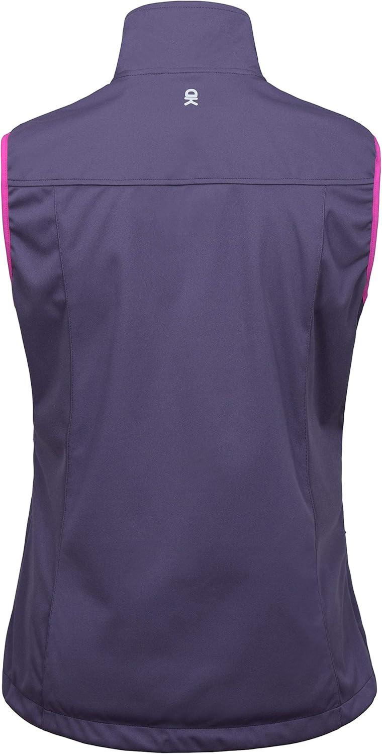 imageLittle Donkey Andy Womens Lightweight Softshell Vest Windproof Sleeveless Jacket for Running Hiking TravelPurple