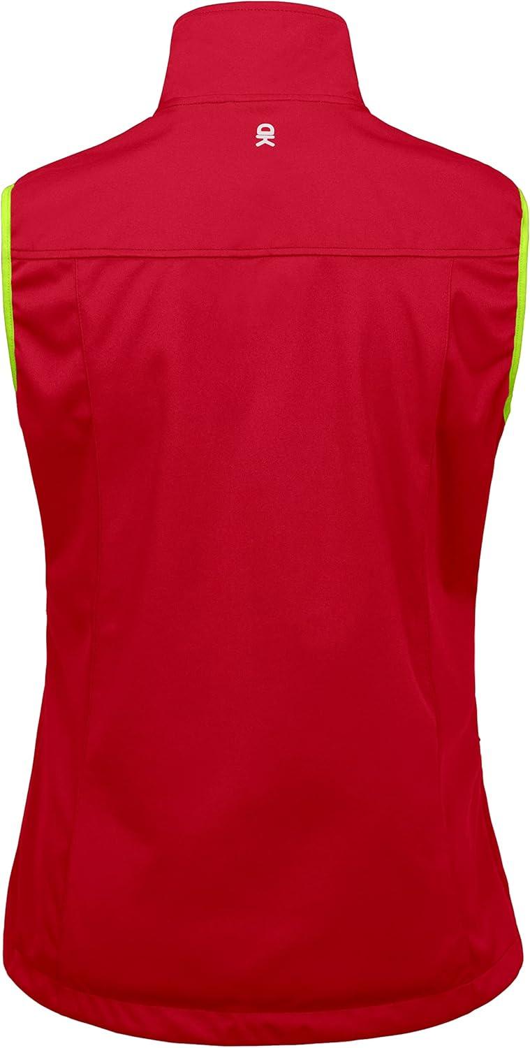 imageLittle Donkey Andy Womens Lightweight Softshell Vest Windproof Sleeveless Jacket for Running Hiking TravelRed
