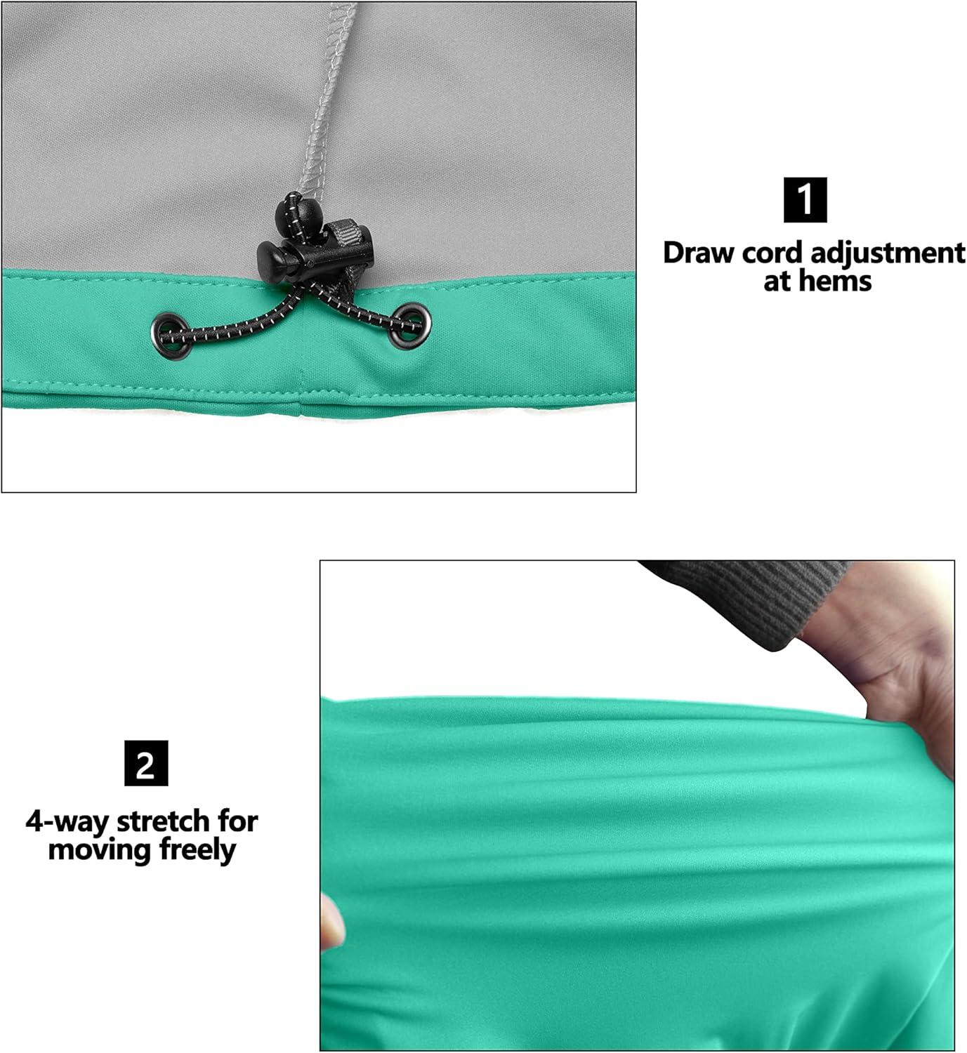 imageLittle Donkey Andy Womens Lightweight Softshell Vest Windproof Sleeveless Jacket for Running Hiking TravelSeafoam