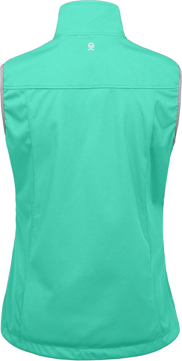 imageLittle Donkey Andy Womens Lightweight Softshell Vest Windproof Sleeveless Jacket for Running Hiking TravelSeafoam