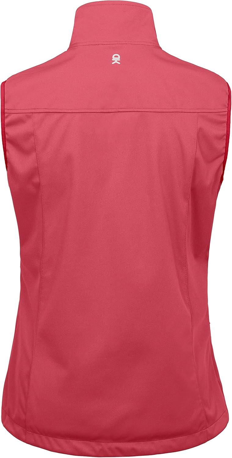 imageLittle Donkey Andy Womens Lightweight Softshell Vest Windproof Sleeveless Jacket for Running Hiking TravelWatermelon