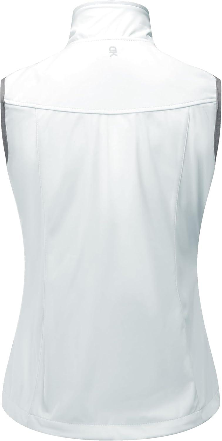 imageLittle Donkey Andy Womens Lightweight Softshell Vest Windproof Sleeveless Jacket for Running Hiking TravelWhite