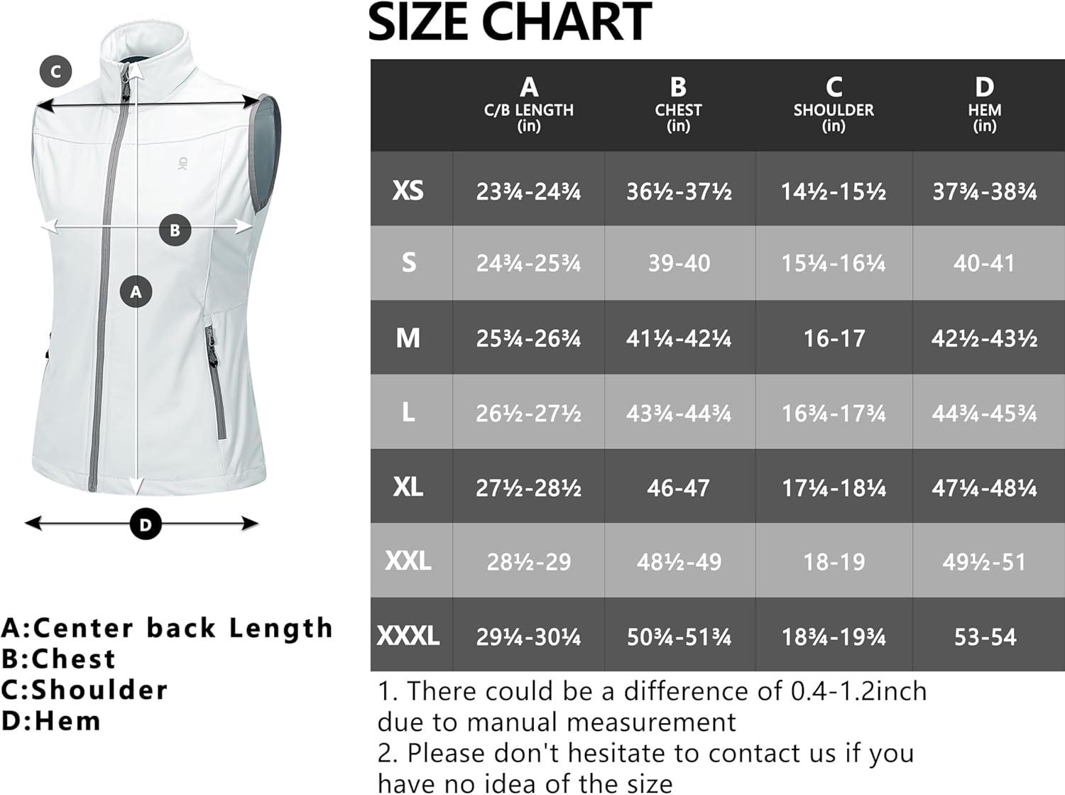 imageLittle Donkey Andy Womens Lightweight Softshell Vest Windproof Sleeveless Jacket for Running Hiking TravelWhite
