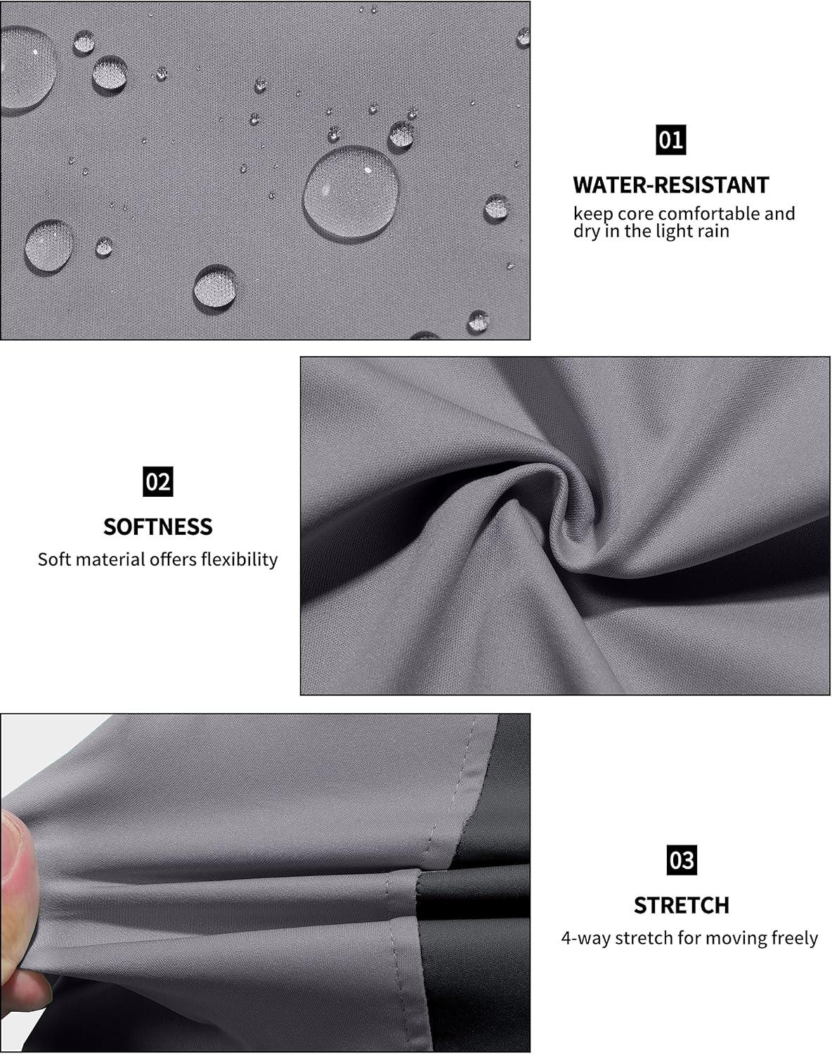 imageLittle Donkey Andy Womens Lightweight Windproof Softshell Vest for Golf Tennis Running CyclingGray