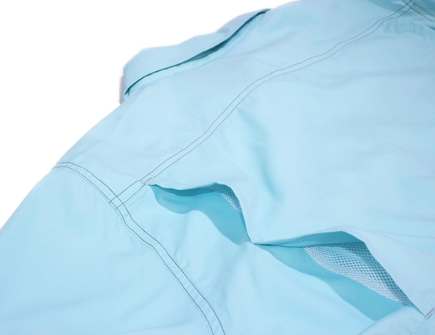 imageLittle Donkey Andy Womens UPF 50 UV Protection Shirt Long Sleeve Fishing Shirt Breathable and Fast DryAblue