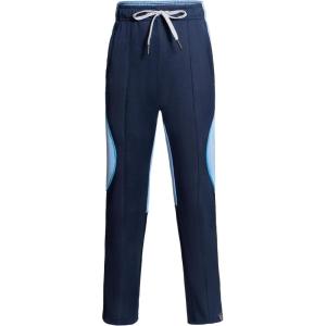 Little Donkey Andy Boys’ Sweatpants, Moisture Wicking Kids Sport Pants, Active Patchwork Fabric Joggers(6-14)(Deep Blue)