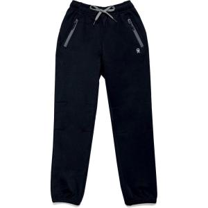 Little Donkey Andy Boys’ Sweatpants Quick Dry with Zipper Pockets Youth Athletic Jogger Pants(Black)