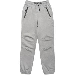 Little Donkey Andy Boys’ Sweatpants Quick Dry with Zipper Pockets Youth Athletic Jogger Pants(Light Gray)