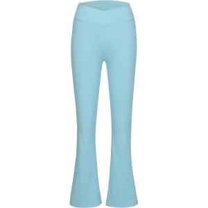 Little Donkey Andy Girl’s Flare Leggings Cross Yoga Pants Athletic Casual Length Pants(Light Blue)