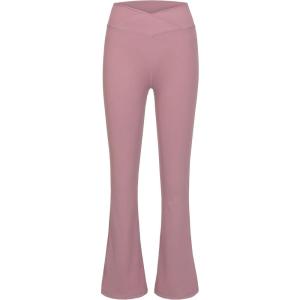 Little Donkey Andy Girl’s Flare Leggings Cross Yoga Pants Athletic Casual Length Pants(Purple)