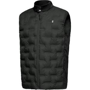 Little Donkey Andy Men’s Lightweight Puffer Vest, Outdoor Windproof Sleeveless Jacket for Hiking Travel Golf(Black)