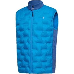 Little Donkey Andy Men’s Lightweight Puffer Vest, Outdoor Windproof Sleeveless Jacket for Hiking Travel Golf(Blue)