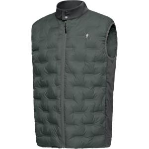 Little Donkey Andy Men’s Lightweight Puffer Vest, Outdoor Windproof Sleeveless Jacket for Hiking Travel Golf(Grey)