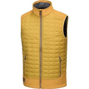 Little Donkey Andy Men’s Lightweight Puffer Vest, Warm Outdoor Sleeveless Jacket for Golf Hiking Running(Mustard Yellow)