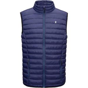 Little Donkey Andy Men’s Lightweight Warm Puffer Vest Outdoor Sleeveless Jacket for Golf Hiking Casual Travel(A9. Navy Blue)