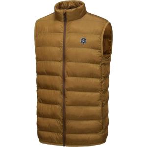 Little Donkey Andy Men’s Lightweight Warm Puffer Vest Thermal Golf Sleeveless Jacket for Outdoor Hiking Travel Casual(6. Mustard Gold)