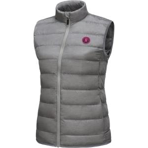 Little Donkey Andy Women’s Lightweight Puffer Vest Outerwear Winter Warm Sleeveless Jacket for Casual Travel Golf Hiking(3. Light Gray)
