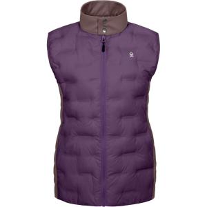 Little Donkey Andy Womens Lightweight Puffer Vest Stand Collar Heat-Sealed Windproof Sleeveless Jacket with Hidden Pockets(Purple)