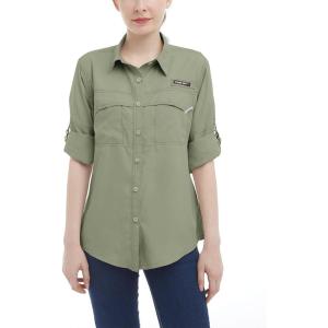 Little Donkey Andy Women’s UPF 50+ UV Protection Shirt, Long Sleeve Fishing Shirt, Breathable and Fast Dry(A-tea)