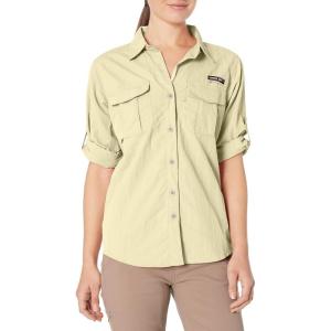Little Donkey Andy Women’s UPF 50+ UV Protection Shirt, Long Sleeve Fishing Shirt, Breathable and Fast Dry(B-pale Yellow)