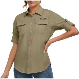 Little Donkey Andy Women’s UPF 50+ UV Protection Shirt, Long Sleeve Fishing Shirt, Breathable and Fast Dry(B-sage)