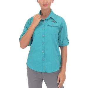 Little Donkey Andy Women’s UPF 50+ UV Protection Shirt, Long Sleeve Fishing Shirt, Breathable and Fast Dry(C-blue)