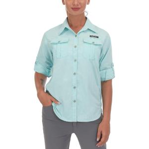 Little Donkey Andy Women’s UPF 50+ UV Protection Shirt, Long Sleeve Fishing Shirt, Breathable and Fast Dry(C-light Blue)
