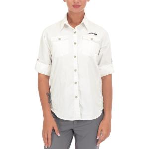 Little Donkey Andy Women’s UPF 50+ UV Protection Shirt, Long Sleeve Fishing Shirt, Breathable and Fast Dry(C-off White)