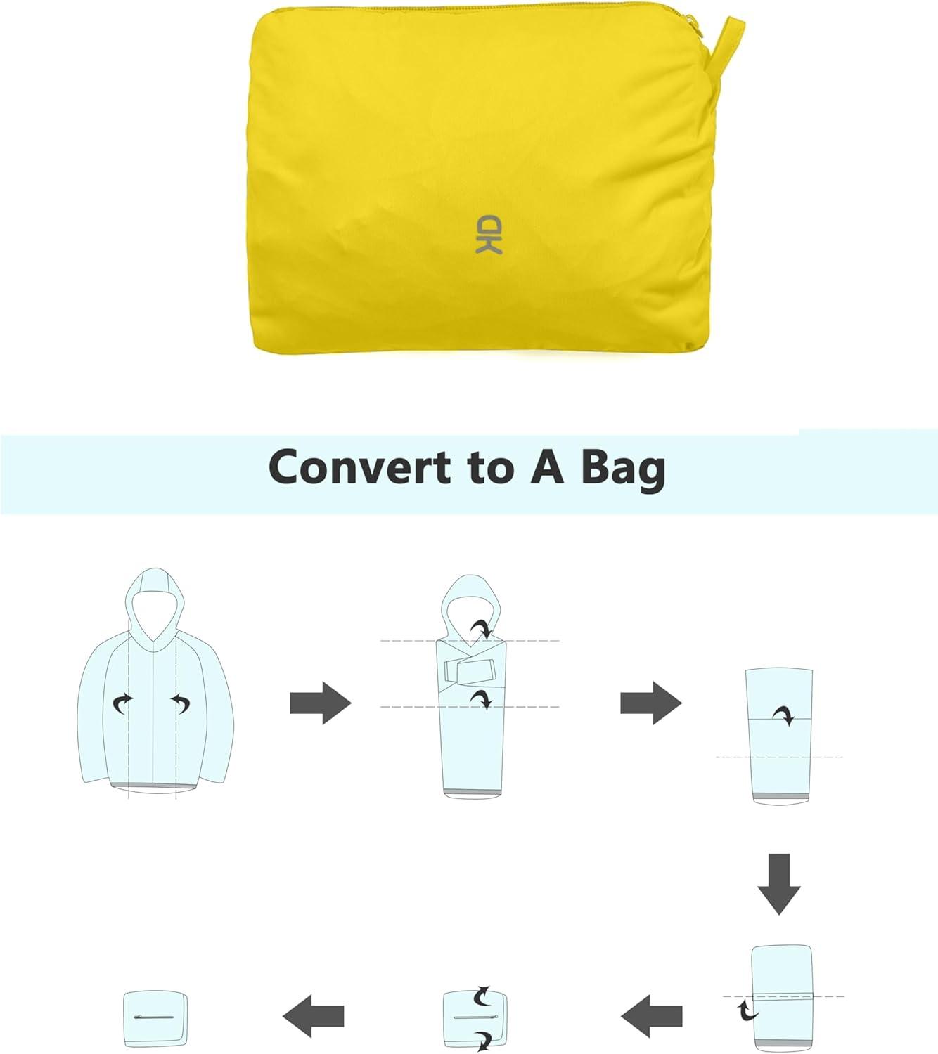 imageLittle Donkey Andy Mens Cycling Stretch Rain Jacket with Hood Windproof and Waterproof Ultralight WindbreakerPackableUpgradeempire Yellow