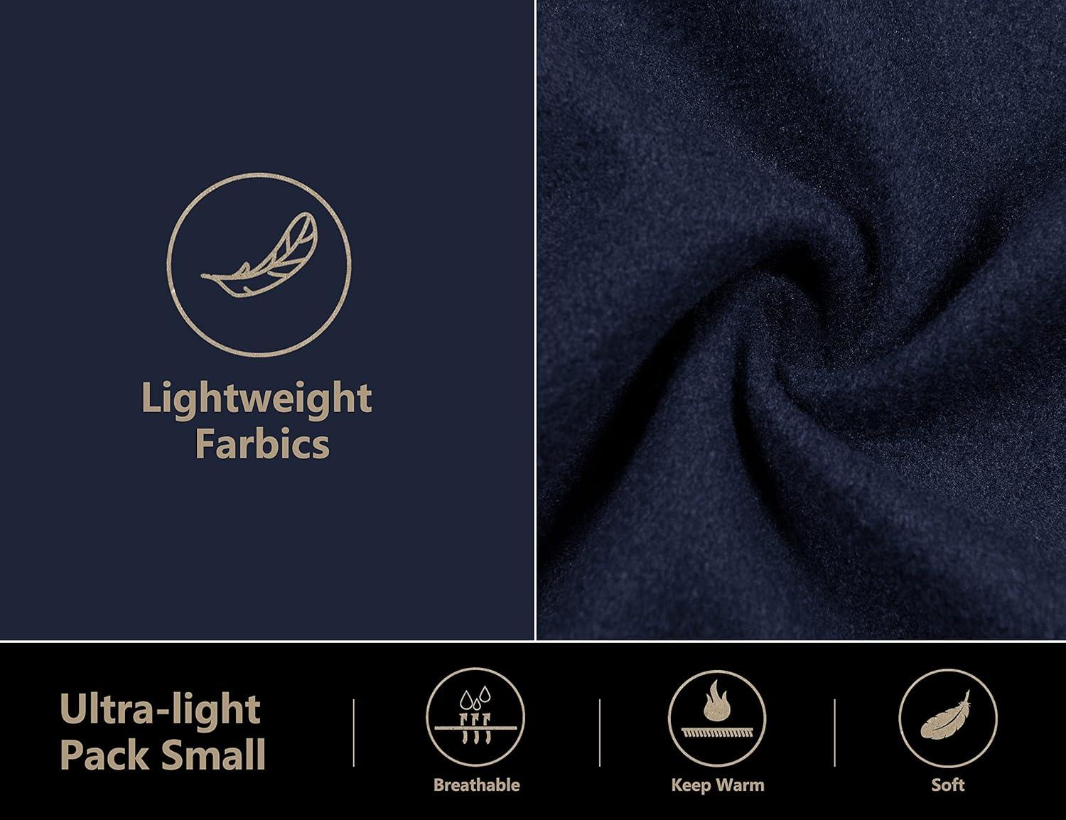 imageLittle Donkey Andy Mens Insulated Hybrid Jacket Quilted Fleece Lined Running Hiking JacketDark Blue Upgrade