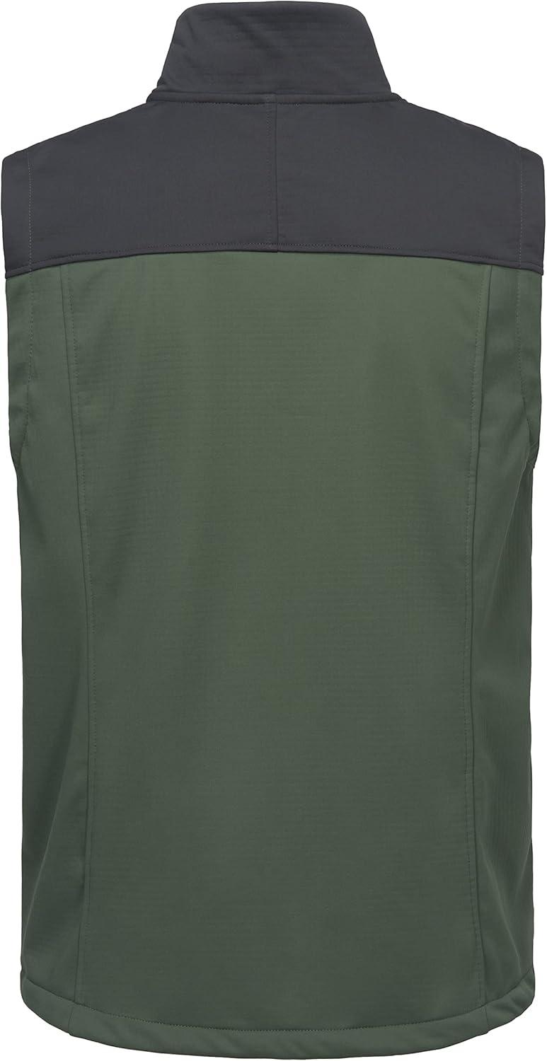 imageLittle Donkey Andy Mens Lightweight Fleece Lined Outdoor Vests Windproof Sleeveless Jackets for Hiking Travel Golf3 Jungle Green