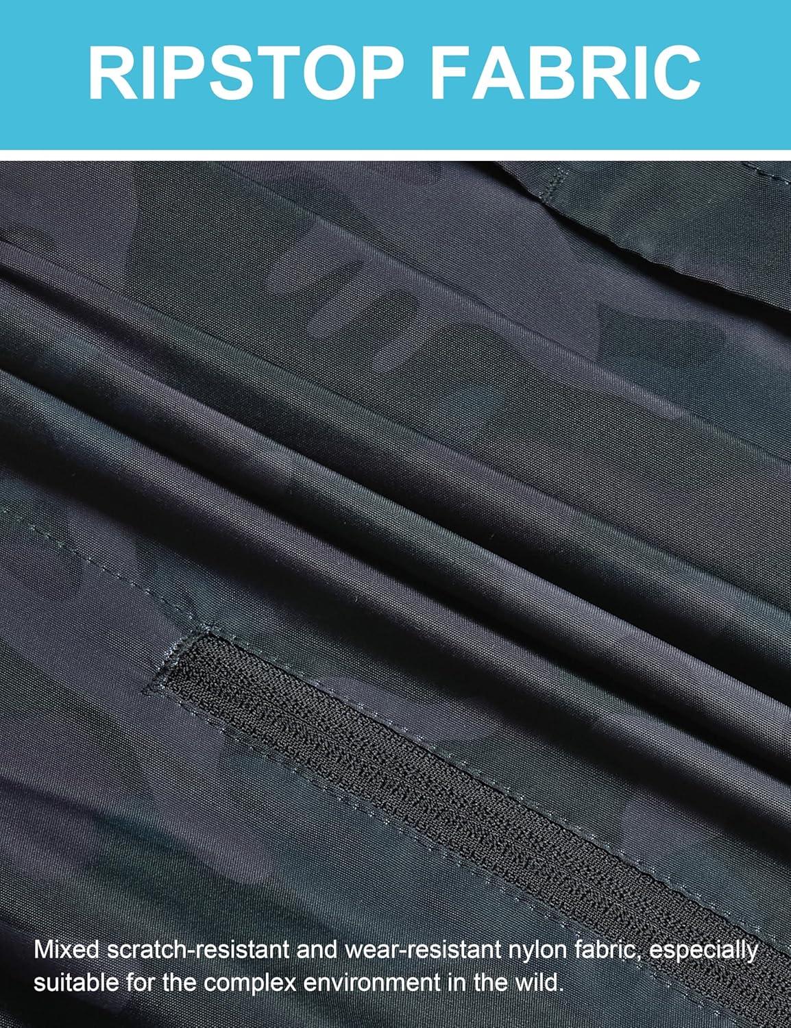 imageLittle Donkey Andy Mens Lightweight Quick Dry Vest Packble Outerwear Sleeveless Windproof Jacket for Golfing Cycling RunningBlack Camo