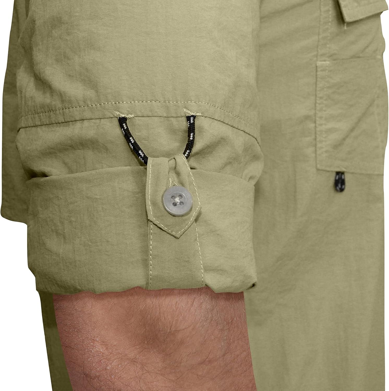 imageLittle Donkey Andy Mens UPF 50 UV Protection Shirt Long Sleeve Fishing Hiking ShirtBeige