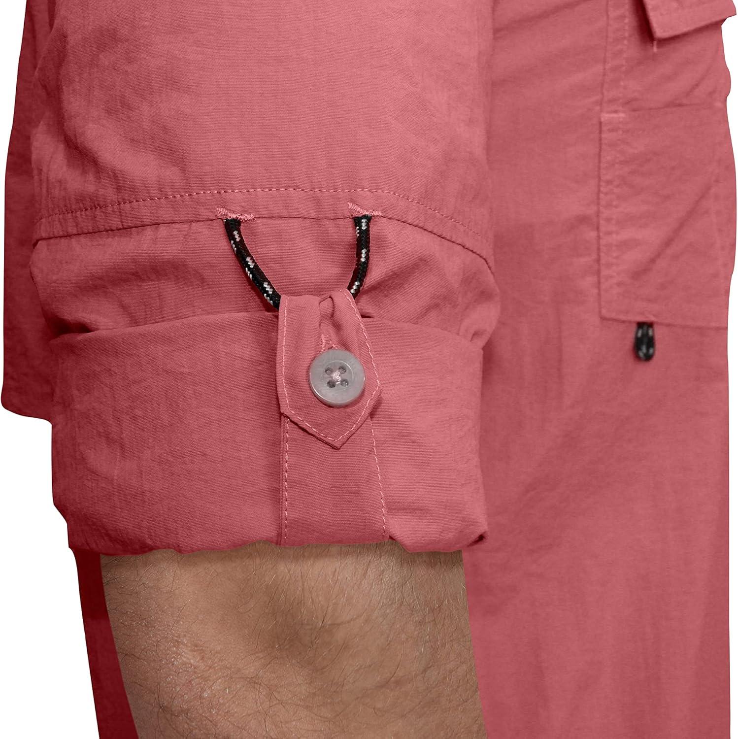 imageLittle Donkey Andy Mens UPF 50 UV Protection Shirt Long Sleeve Fishing Hiking ShirtWatermelon