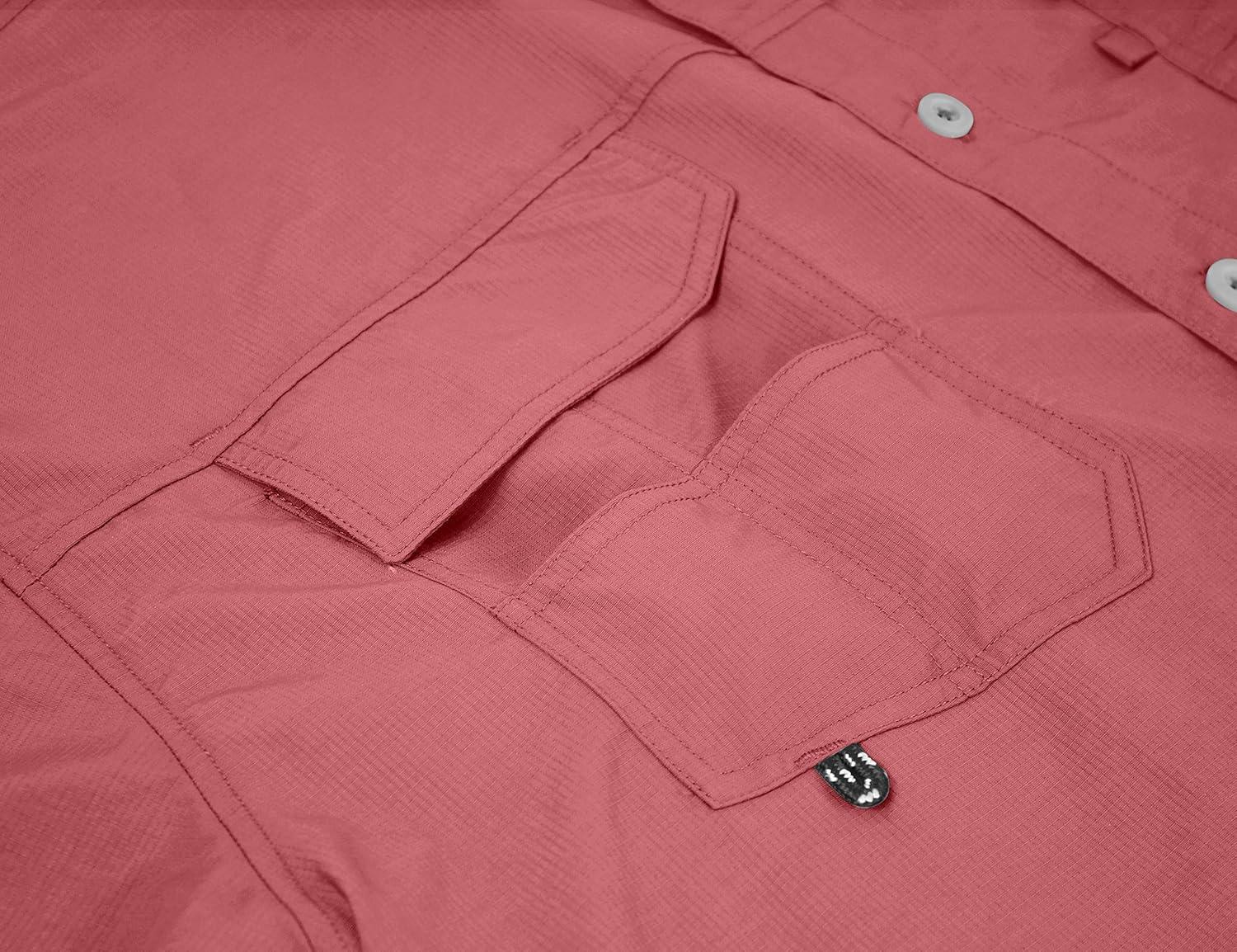 imageLittle Donkey Andy Mens UPF 50 UV Protection Shirt Long Sleeve Fishing Hiking ShirtWatermelon