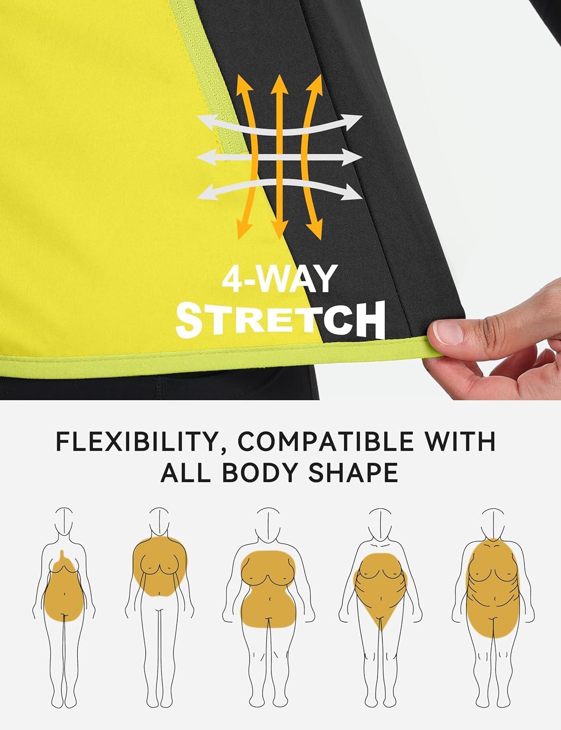 imageLittle Donkey Andy Windproof Sleeveless Vest Jacket for Women WaterRepellent Stretch Sports Vest for Cycling RunningFluorescent Yellow