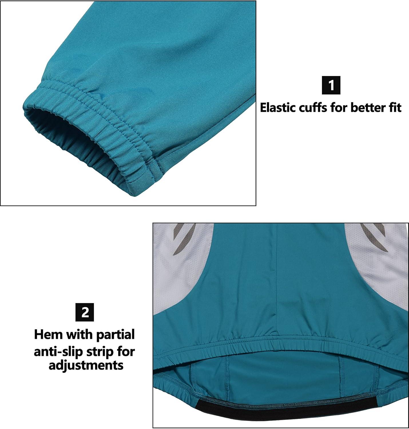 imageLittle Donkey Andy Womens Half Zip Cycling Jerseys Long Sleeve Bike Shirts Running HikingLake Blue