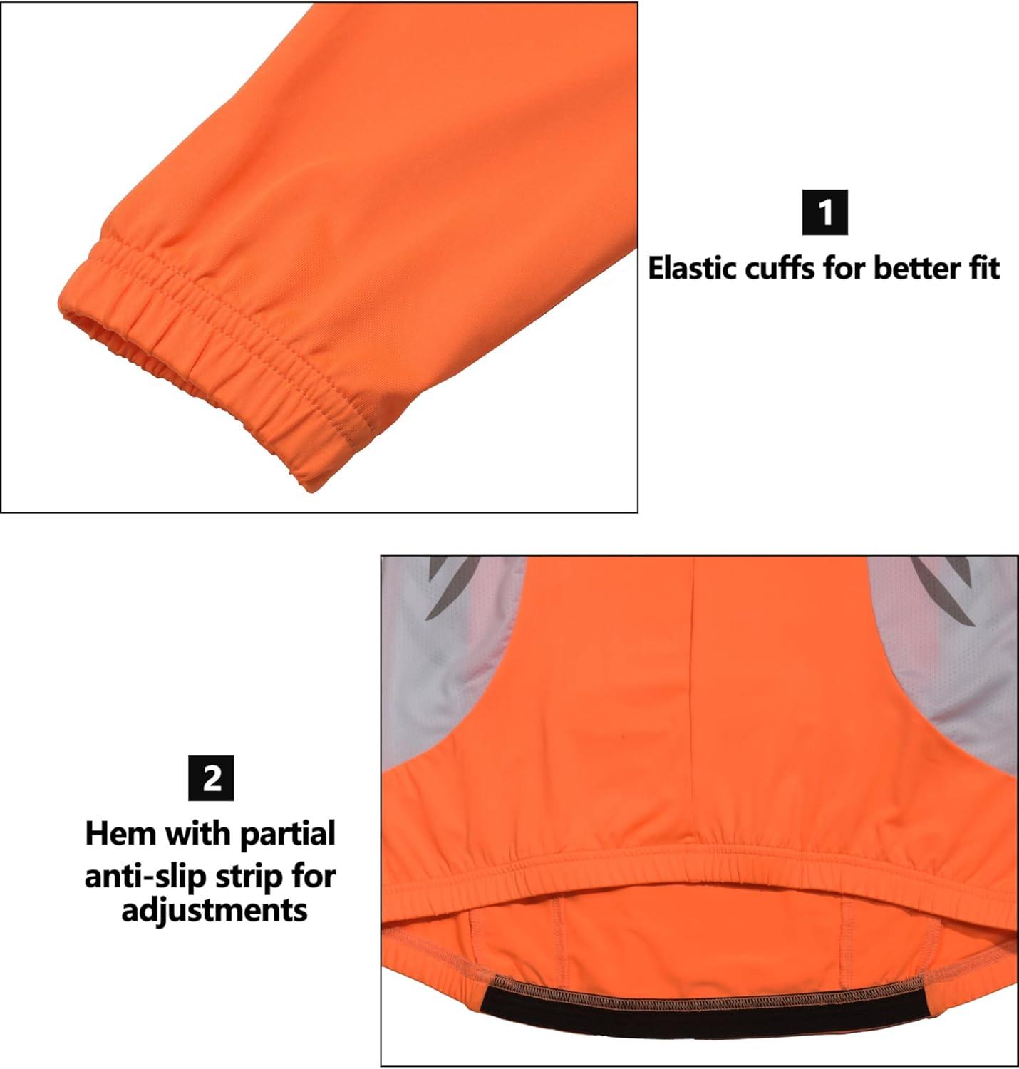imageLittle Donkey Andy Womens Half Zip Cycling Jerseys Long Sleeve Bike Shirts Running HikingOrange